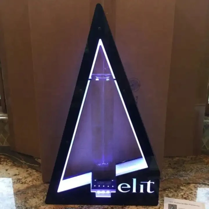 

NIGHTCLUB GLOW ELIT FIRE VODKA LIGHTED LED CHAMPAGNE BOTTLE PRESENTER TEQUILA GLORIFIER NEON BAR SIGN GLORIFIER VIP SERVICE