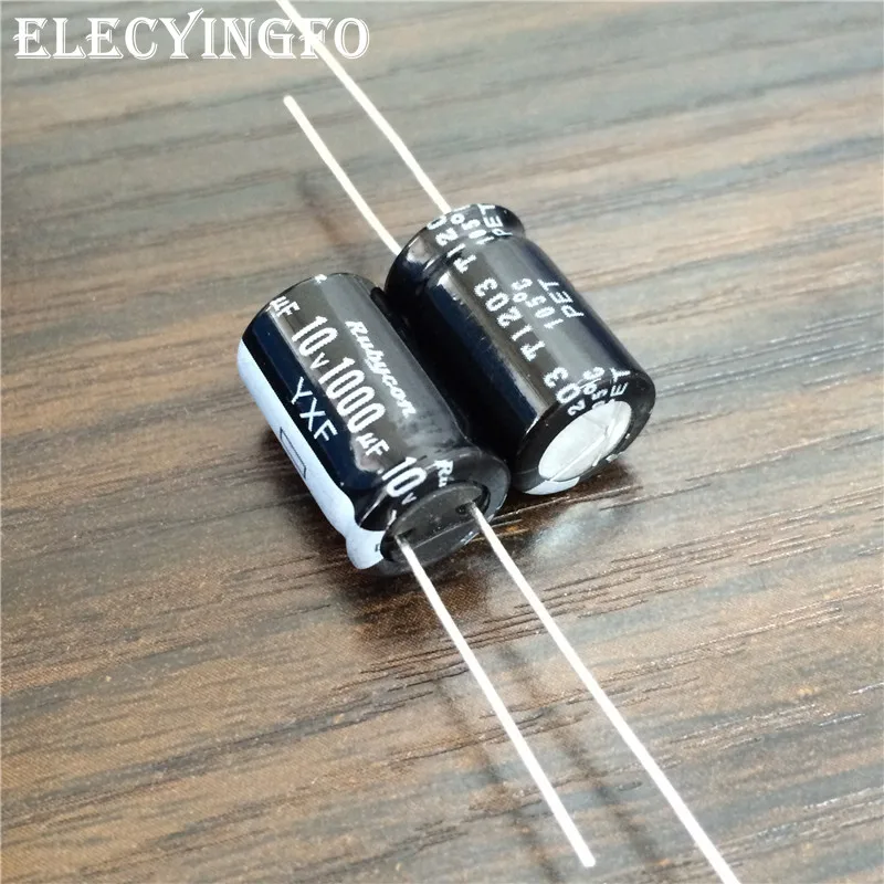 

10pcs/100pcs 1000uF 10V Rubycon YXF Series 10x16mm Low Impedance Long Life 10V1000uF Aluminum Electrolytic capacitor motherboard