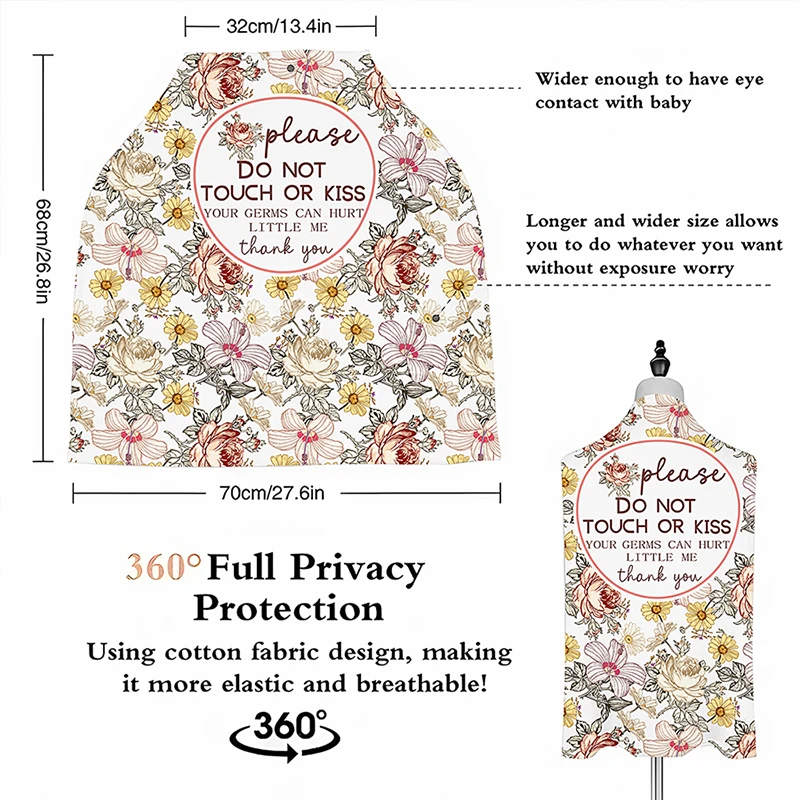 Multi-use Stretchy Baby Car Seat Cover Nursing Cover Breastfeeding Shopping Cart Grocery Trolley Covers Carseat Canopy