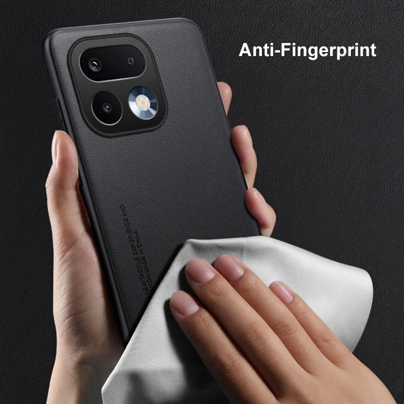 Luxury Leather Matte Silicone Phone Case Protective Cover