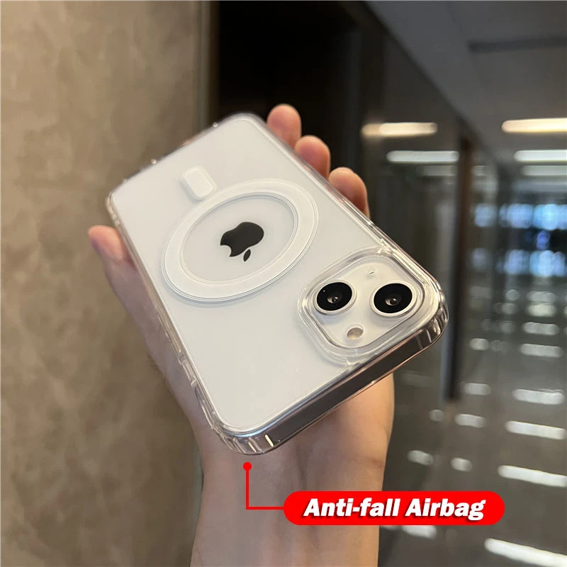 Shockproof Magsafe Magnetic Wireless Charging Back Cover