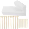 1Set Premium Non Woven Facial Body Hair Removal Wax Strips with Wooden Applicator Sticks for Women Quick Easy Disposable Smooth