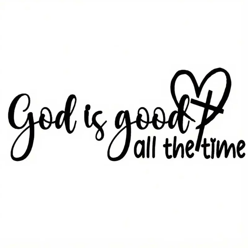 Elegant Inspirational 'God is Always Good' Christian Car Sticker