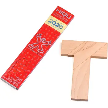 KINGOU Wood T Shape Puzzle, 4 Pieces Brain Teaser Toy or Kids & Adults, d Level, Great Git & Party avor, Includes Paper Instruct 1