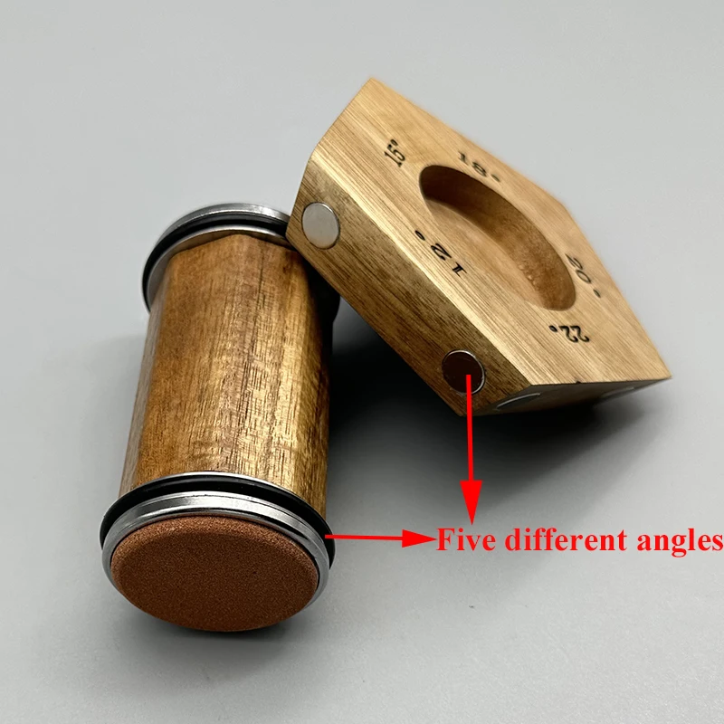 Sharpeners 2023 Sell Magnetic Rolling Knife Sharpener Tumbler 15 18 20 21  22 Degree Pentagon Wood DIY Fixed Angle Sharpening Stone 231018 From  Deng10, $125.13