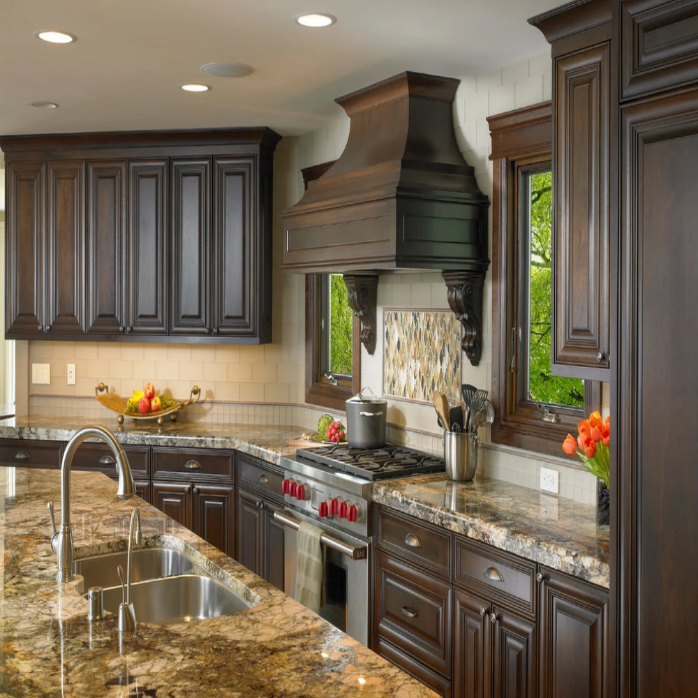 

Customized Size Shaker Door Solid Wood Modular Kitchen Cabinets