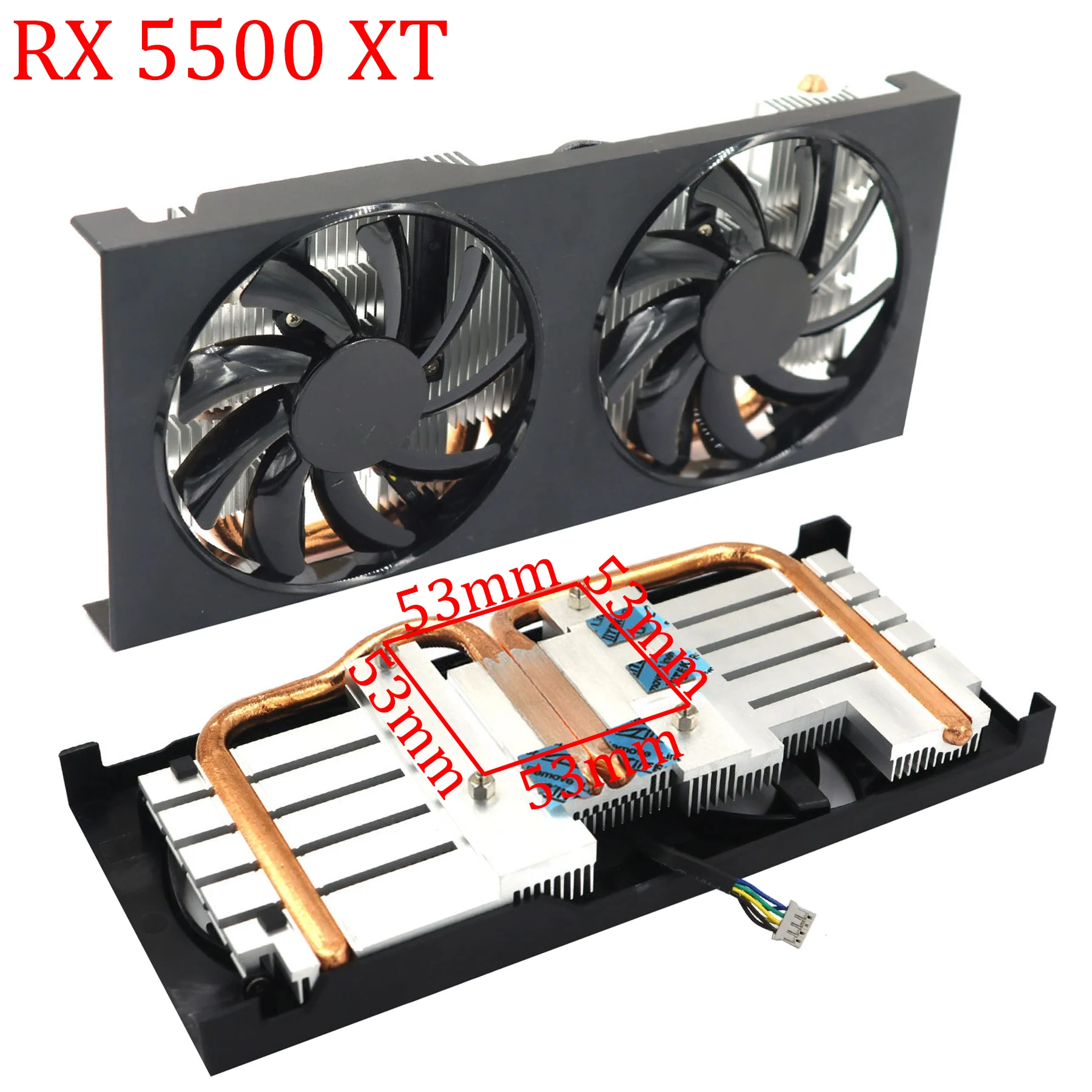 RX5700XT RX6700XT RX6600XT RX5500XT GPU Heatsink For PowerColor