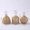 Glasses Rattan Vases,Flower Nordic Style Modern Decorative Vases Desktop Decor Vase for Home Living Room Decor Room Decoration 6