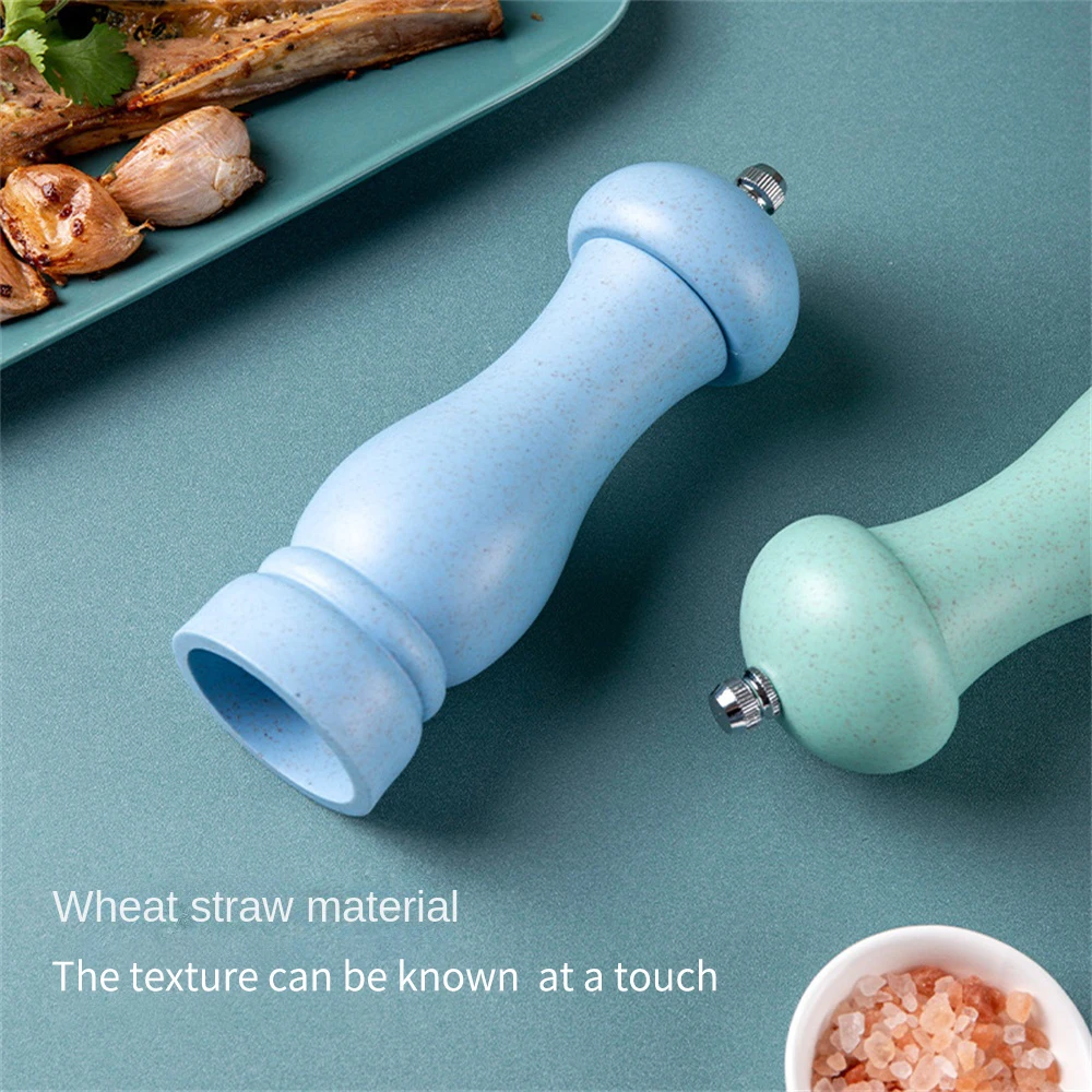 5/6inch Salt and Pepper Grinder, Solid Wood Spice Pepper Mill with Strong Adjustable Ceramic Grinder Kitchen Cooking Tools