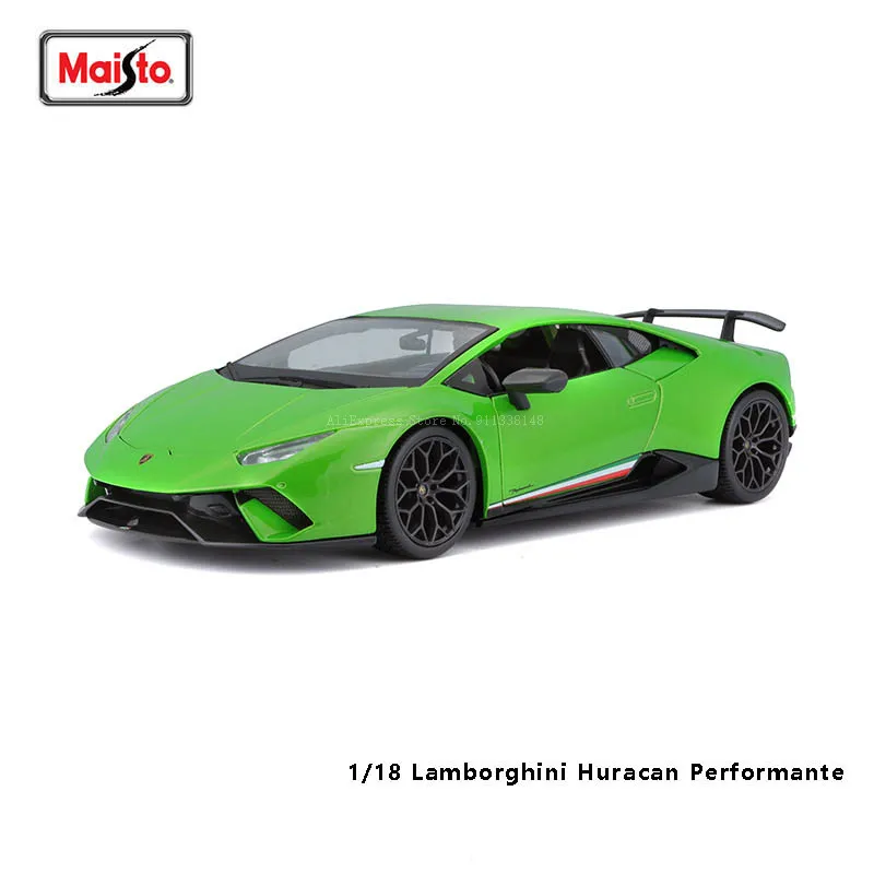 Maisto 1:18 Lamborghini Huracan Performante Classic Alloy Car Model Static Die Casting Model Collection Gift Toy Gift
