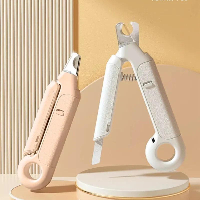 LED 조명이 달린 전문 애완 동물 손톱깎이 가위, 고양이 개 손톱깎이 도구, 손톱 커터 가위, 고양이 액세서리