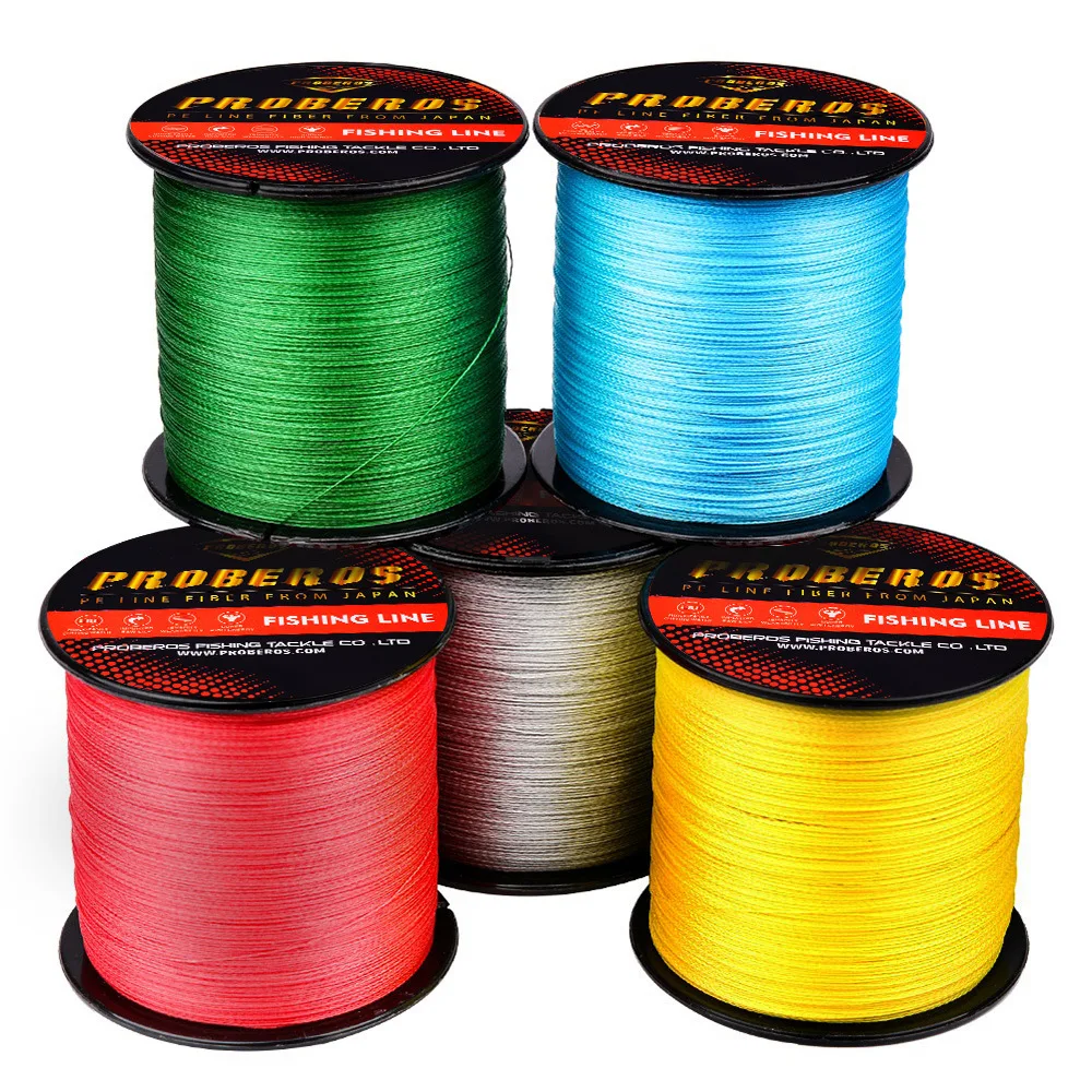 1pc Proberos Premier 300M 500M 1000M Multifilament PE Braided Fishing Line 4 Stand 6LB 30LB 35LB 40LB 50LB 60LB 70LB 80LB 120LB 5
