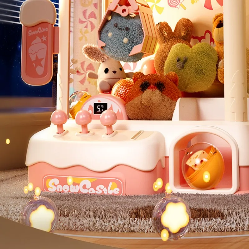 Children Automatic Mini Claw Machine Coin Operated Play Game Arcade Crane Doll Machines Toys claw catch toy clip doll machine