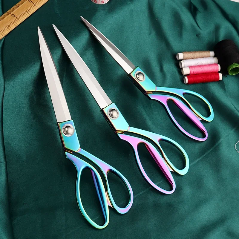 Sewing Scissors Stainless Steel 8/9/10inch Fabric Cloth Cutter Diy Sewing Tools sewing scissors