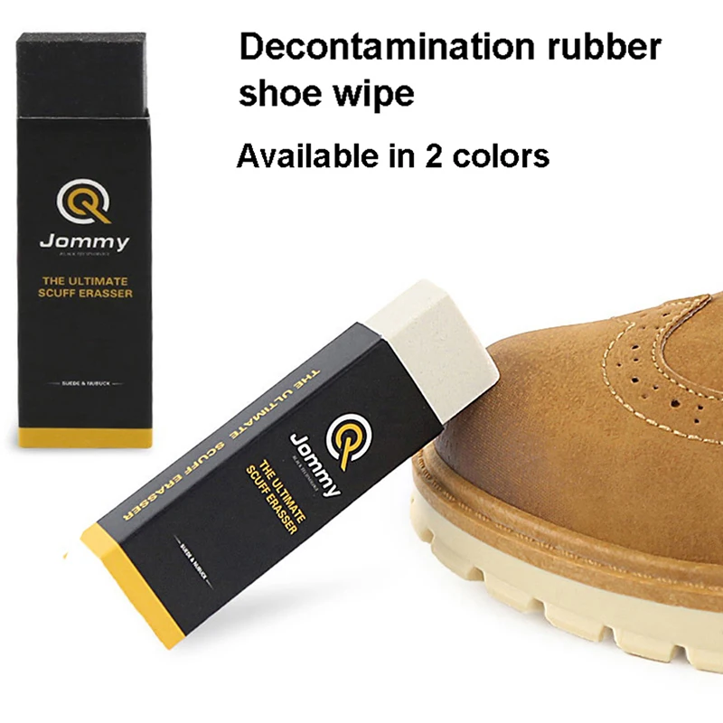 1PC Rubber Block for Suede Leather Shoes Boot Clean Care Eraser Shoe Brush Wipe White / Black 2