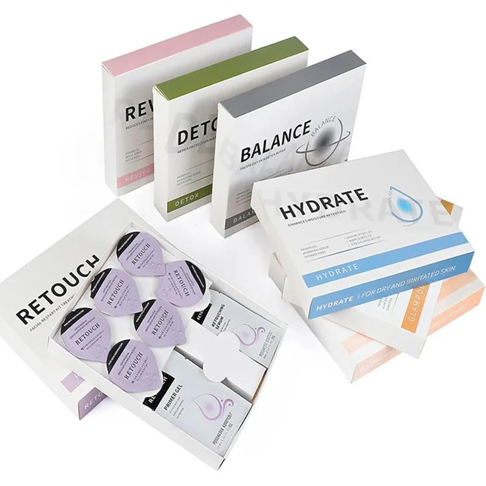 Revive Pods Glam Pod Co2 Skin Care Gels For Aqua Facial Machine Co2 Serum For Oxygen Bubble Facial Spa Machine