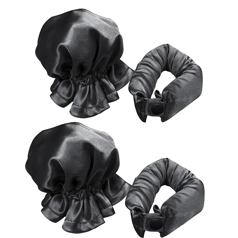 Heatless Curling Rollers - Soft Silk Hair Styling Tools for Effortless Waves and Curls