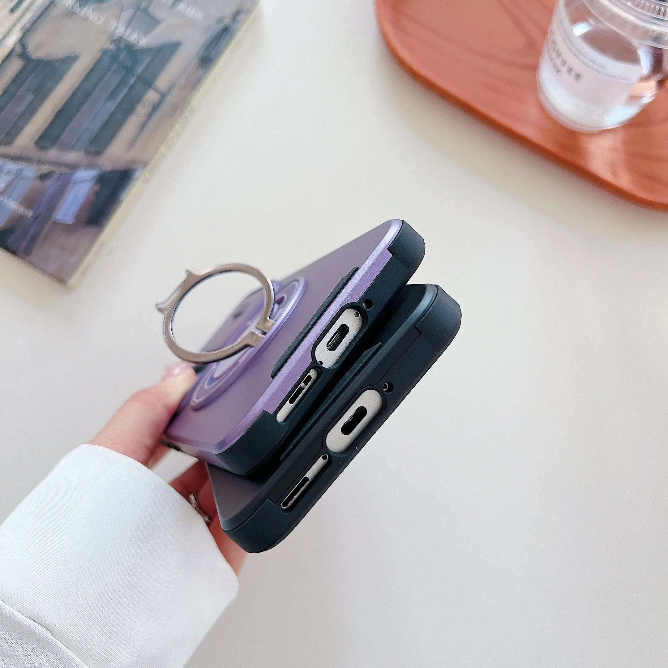 Magnetic Ring Stand Shockproof Phone Case Cover
