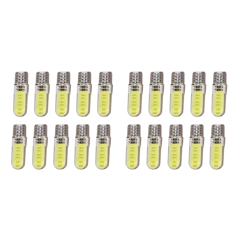

20 шт T10 W5W COB автомобильная лампа для парковки