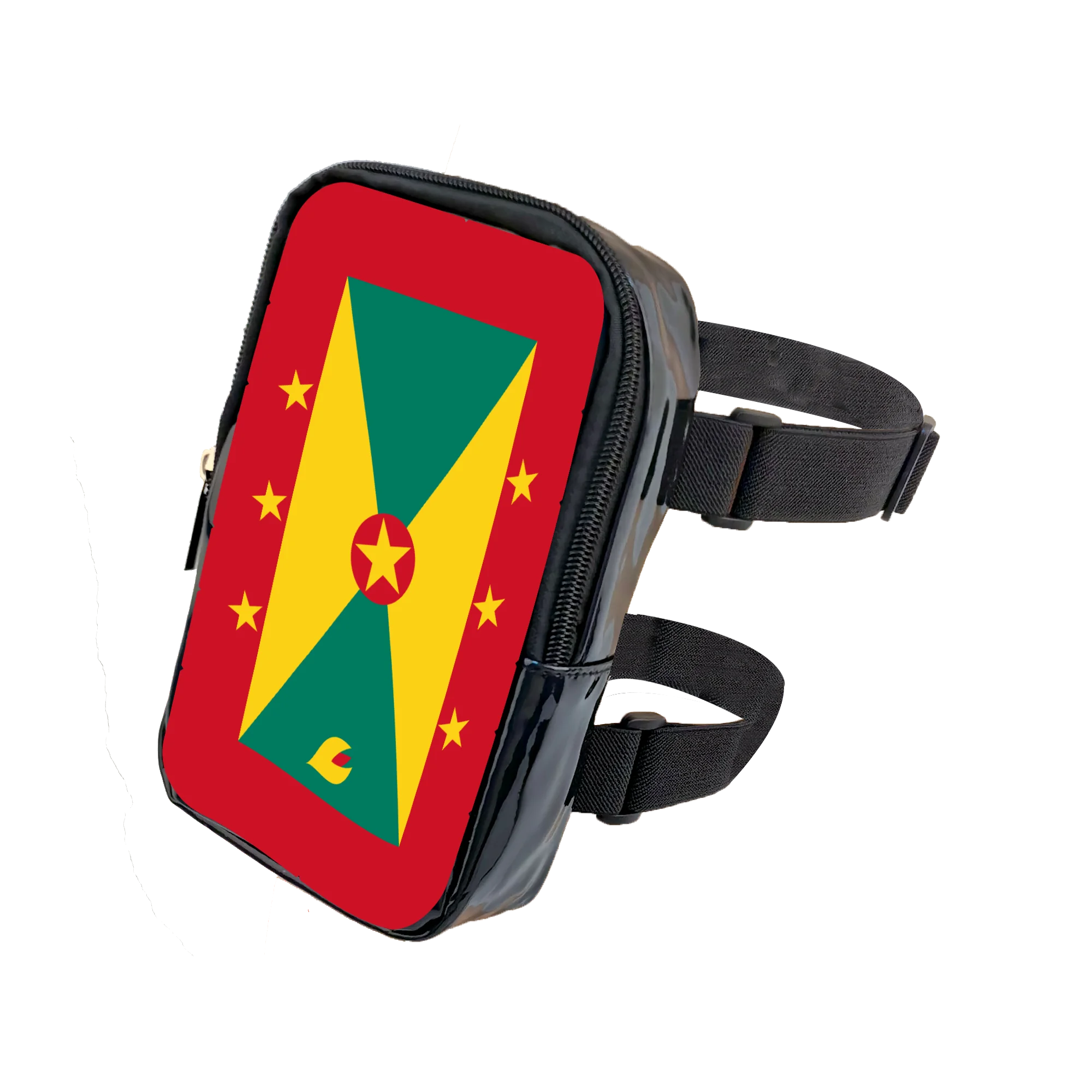 Barbados Flag Thigh Bag - Adjustable Leg Harness For Carnival & Travel