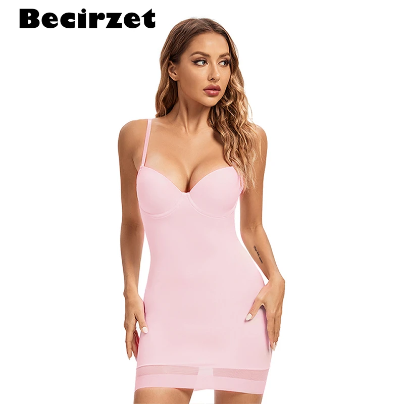 S-XXL Size Full Length Control Slips Women Shapewear Underwear