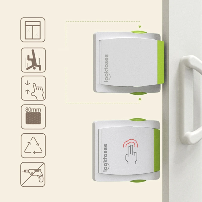 Child lock Safety lock for Sliding Glass Door Baby Security Slide Window Locks Anti-pinch for Protection