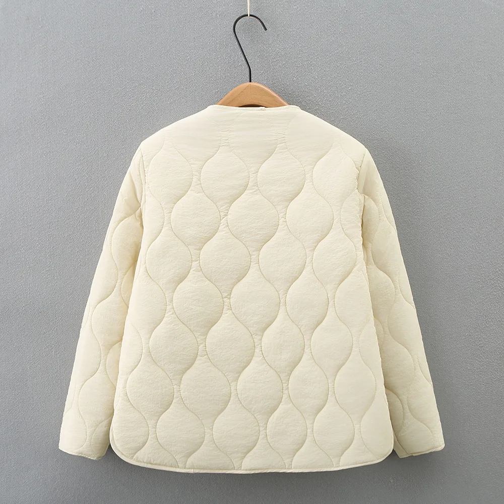 Fashion Plus Size Women Parka Autumn/Winter New Loose Round Neck Padded Jacket 1007