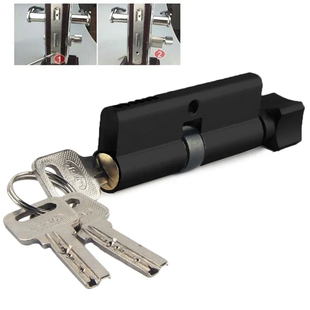 Lock Cylinder Security Lock Core Entry Door Cylinder Lockset With 3 Keys Aluminum Alloy High-security 6-Pin Cylinders Hardware