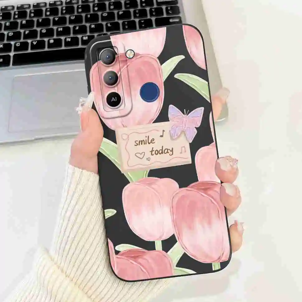 Tecno Pop 5 LTE Shockproof Painted Silicone Phone Case