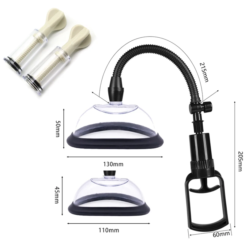 Sex Toys, Pussy Pump Enlarger Vagina Clitoris Sucker Nipple Stimulator Manual Breast Sucking Cup