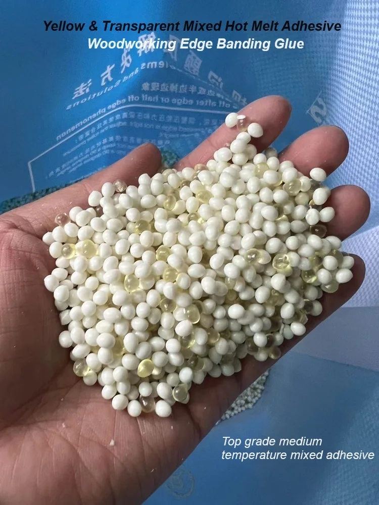 Repair Glue Wood Repair Kit 500g Woodworking Edge Banding Glue Yellow & Transparent Mixed Hot Melt Adhesive for Furniture Colloid Special Machine