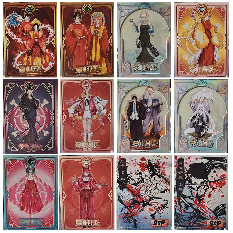 Anime One Piece Monkey D Rufy Nami Nico Robin Roronoa Zoro Kozuki Hiyori Glp Ssp Qr Card Nuova Collezione Boy Regali Di Compleanno