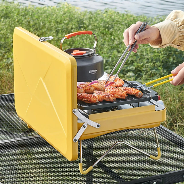 Small Portable Foldable BBQ Grills Patio Barbecue Charcoal Grill Stove  Stainless Steel Outdoor Camping Picnic - AliExpress