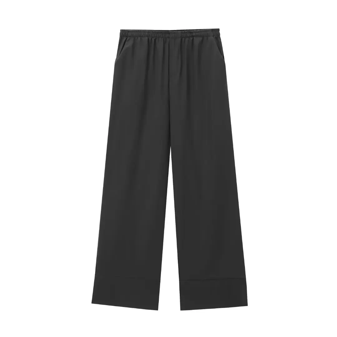 thumbnail image 1 of HH TRAF para mujer, blusa estilo kimono de manga larga con cuello en V y cordones para mujer, nueva blusa holgada informal asimétrica con cinturón liso para mujer, 1 of 5