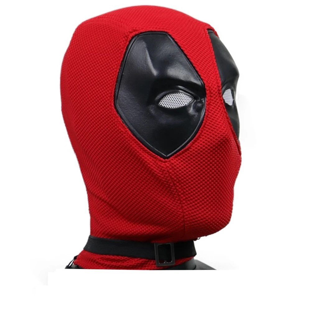 

Deadpool Wade Wilson Knitted Fabric Scary Helmet Headgear Wacky Mask Cosplay Costume Props for Carnival Halloween Masquerade
