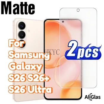 Confezione da 2 pellicole in vetro opaco per Samsung Galaxy S26 Plus, pellicole protettive per schermo frontale in vetro temperato opaco per Samsung S26 Ultra S26