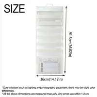 Portable Wall Hanging File Organizers Large Capacity With Handle Expanding File Folder Multi Layer Letter Size 6