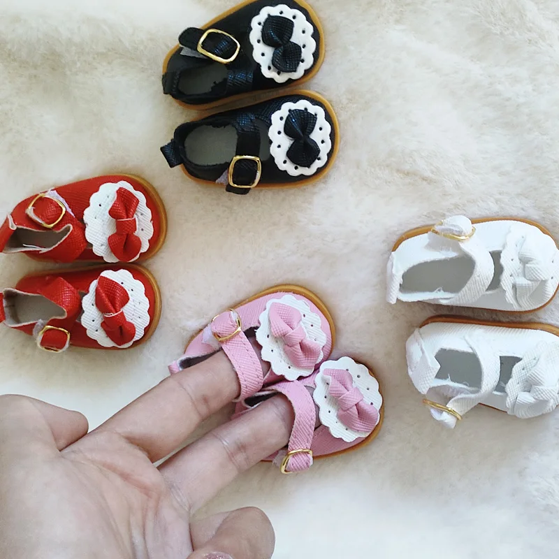 Miniature Leather Doll Shoes - Elegant Accessories