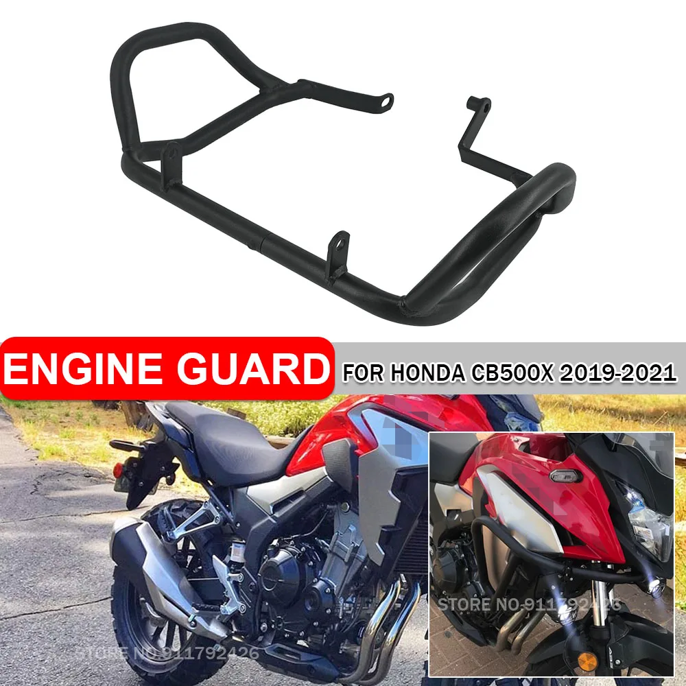 

Motorcycle Lower Engine Tank Guard Fairing Protector Steel Crash Bar Bumper Protection For Honda CB500X 2021 2020 2019 CB 500 X