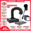 LUXIANZI Fume Extractor Smoking Instrument With LED Light 220v Activated Carbon filter Sponge Solder iron Smoke Absorber 1