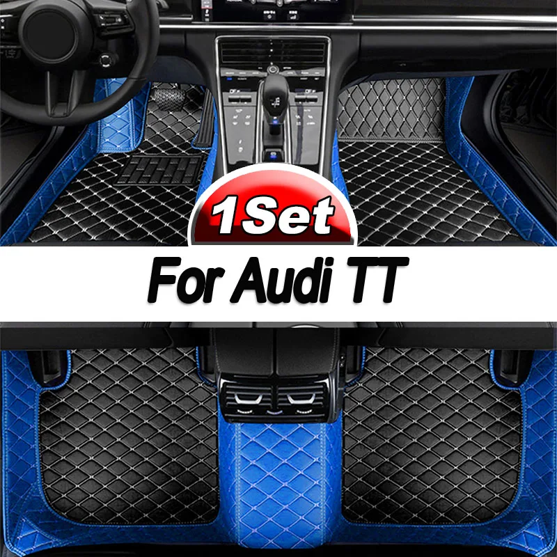 

Car Floor Mats For Audi TT 8J MK2 2007~2014 Luxury Leather Mat Auto Rugs Durable Pad Protective Carpets Set Car Accessories 2008
