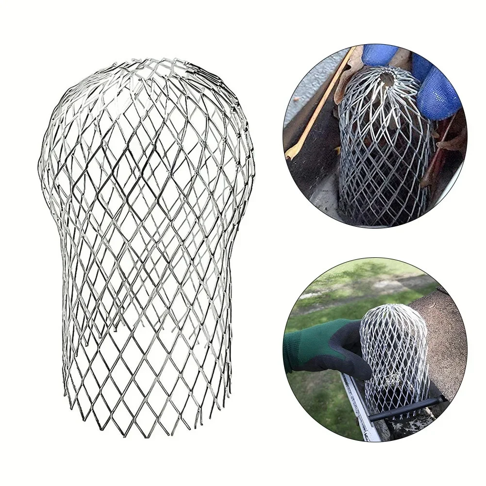 Gutter Leaf Guard 1pcs Rain Gutters Roof Guard Filters Expand Aluminum Filter Strainer Stops Blockage Leaf Drains Debris Drain Net Cover
