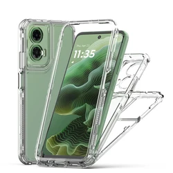 Durable Transparent Cell Phone Case with Enhanced Drop and Shock Protection - Moto G35