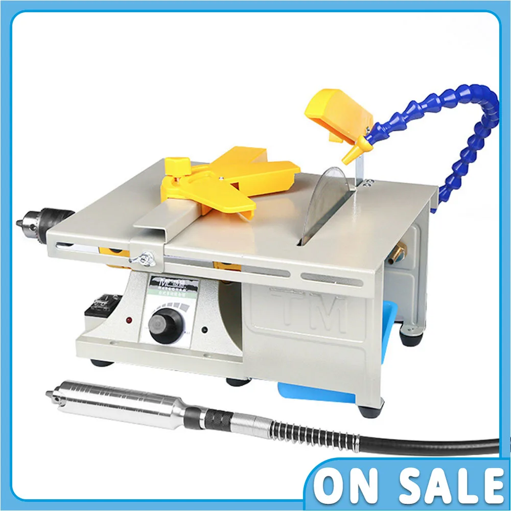 220V Multifunction Grinding Polishing Machine Mini Table Saw Stone Polisher Jade Engraving Machine Portable Jade Cutting