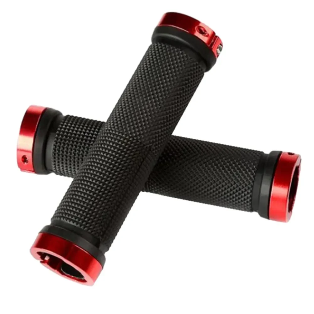 Lockout Grips Bicycle Grip Black/red/yellow Non-slip Handle Set Plastic 1 Pair 13*3.3*6.6cm bicycle handlebar grips bike handlebar grips bike handle grips