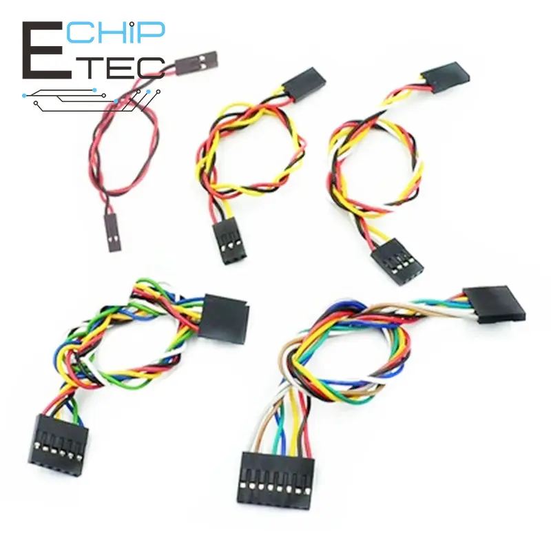 

Free shipping 5PCS/10PCS/15PCS 2.54 Dupont Line -2P/3P/4P/6P/8P Double Head with Seat 20CM