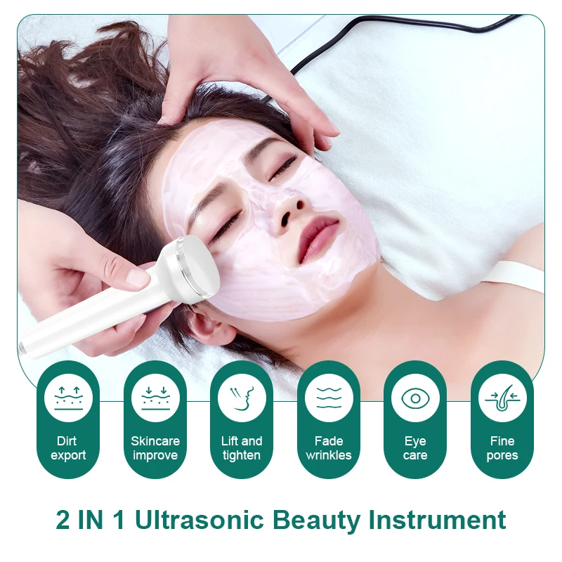 VLVEE 2 IN 1 Professional Ultrasonic Beauty Instrument Face