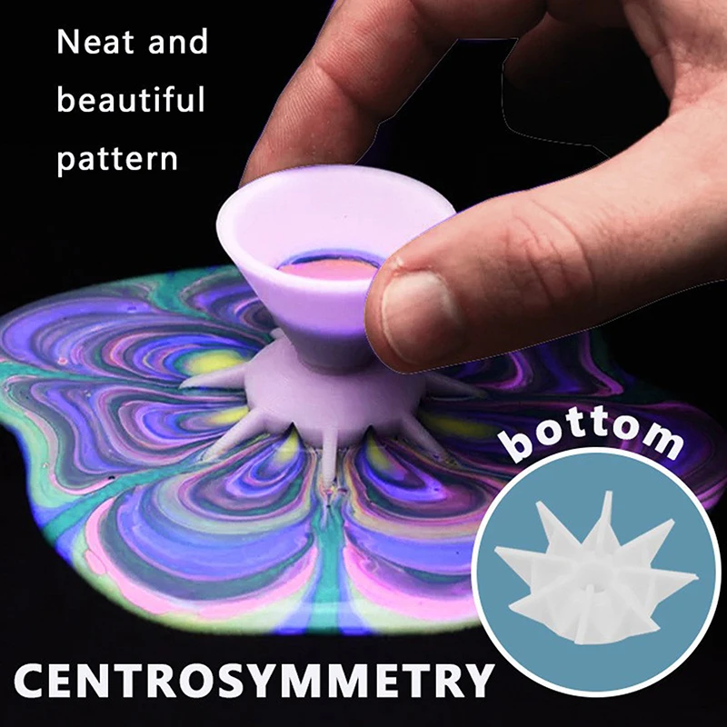 DIY Making Pour Painting Mandala Flower Graffiti Accessories Acrylic Paint Pouring Split Cup Mini 7-Leg Funnel Split Cup