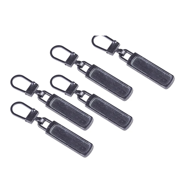 5PCS Detachable Zipper Pull Replacement Zipper Puller Lever Locks