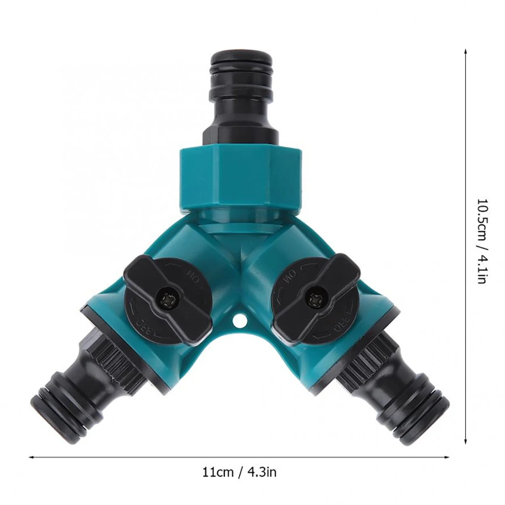 

Делитель воды 16 мм Y-образный соединитель шланга для оросительной трубы, 3-ходовой Пластиковый садовый клапан с переключателем